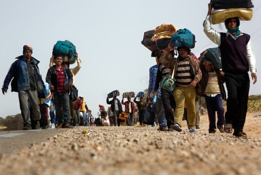 Foreign workers flee Libya